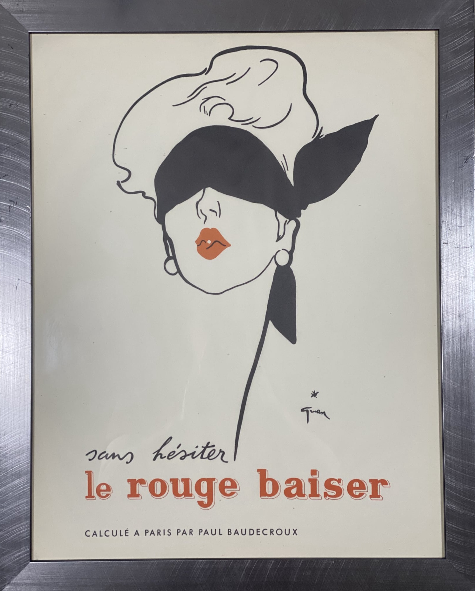 René Gruau — 'Le Rouge Baiser', 1949